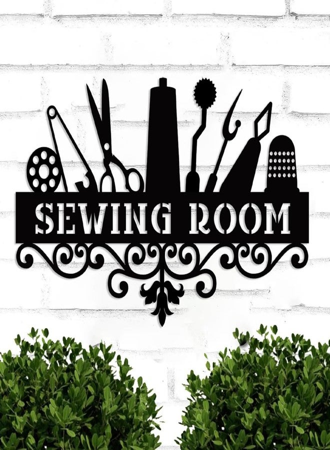 XORT Sewing Sign, Quilting Decor - Metal Sign for Mom, Grandma - Home Sewing Room Wall & Tabletop (16 x 10 inch) - Image 3